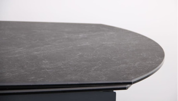Розкладний обідній стіл AMF Billy anthracite/Ceramics calacatta nero-6