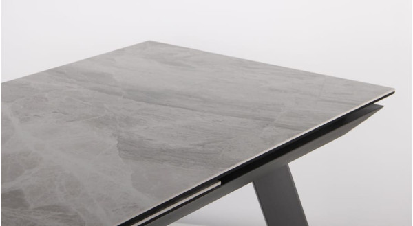 Розкладний обідній стіл AMF Bliss basalt/сeramics Symphony gray-5