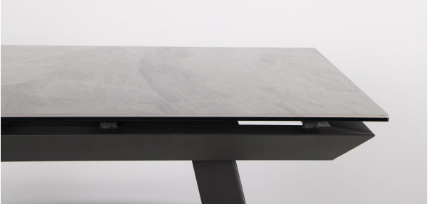Розкладний обідній стіл AMF Bliss basalt/сeramics Symphony gray-6