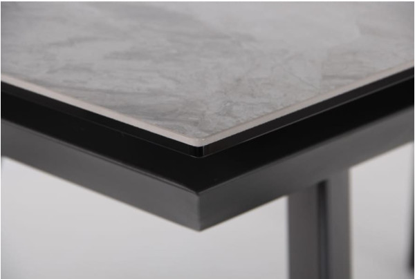 Розкладний обідній стіл AMF Bliss basalt/сeramics Symphony gray-8