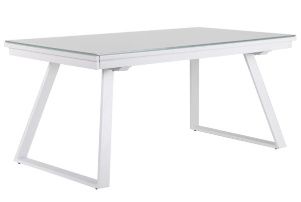 Розкладний обідній стіл AMF Frank white/glass Snow white Білий-0