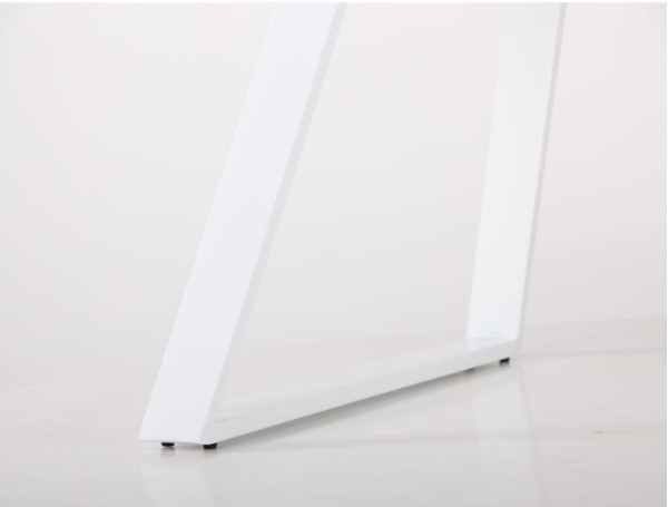 Розкладний обідній стіл AMF Frank white/glass Snow white Білий-16