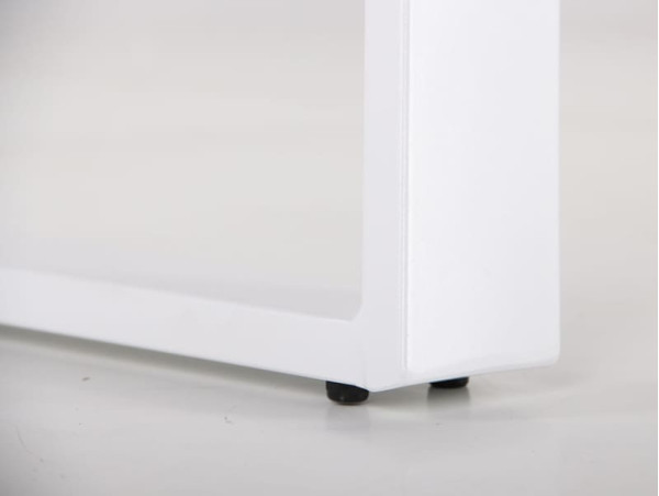 Розкладний обідній стіл AMF Frank white/glass Snow white Білий-17