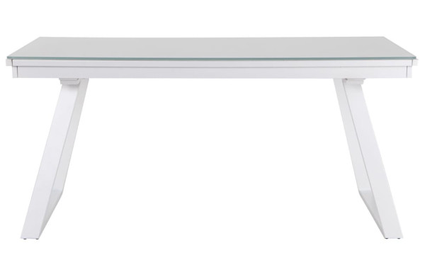 Розкладний обідній стіл AMF Frank white/glass Snow white Білий-2