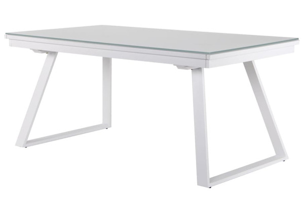 Розкладний обідній стіл AMF Frank white/glass Snow white Білий-4
