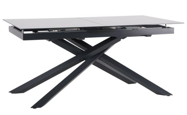 Розкладний обідній стіл AMF Gerald anthracite/glass Slate gray-1