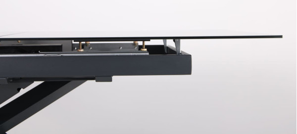 Розкладний обідній стіл AMF Gerald anthracite/glass Slate gray-9