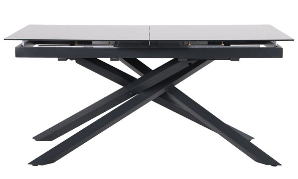 Розкладний обідній стіл AMF Gerald anthracite/glass Slate gray-2