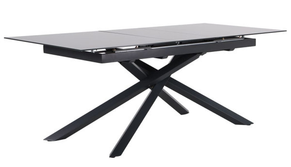 Розкладний обідній стіл AMF Gerald anthracite/glass Slate gray-5