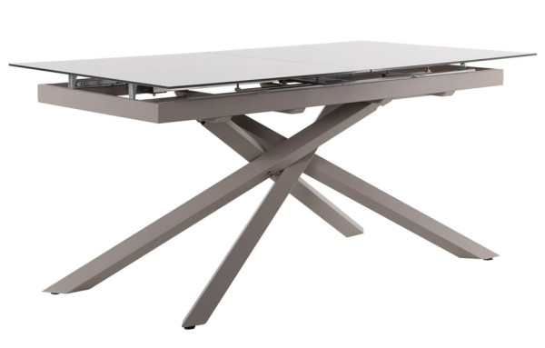 Розкладний обідній стіл AMF Gerald beige/glass Quartz beige-0