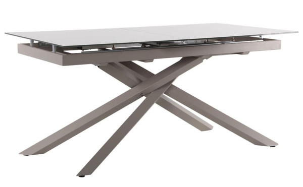 Розкладний обідній стіл AMF Gerald beige/glass Quartz beige-1