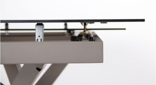 Розкладний обідній стіл AMF Gerald beige/glass Quartz beige-11