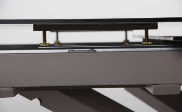 Розкладний обідній стіл AMF Gerald beige/glass Quartz beige-12