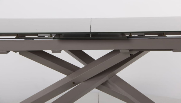 Розкладний обідній стіл AMF Gerald beige/glass Quartz beige-13