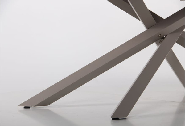 Розкладний обідній стіл AMF Gerald beige/glass Quartz beige-15