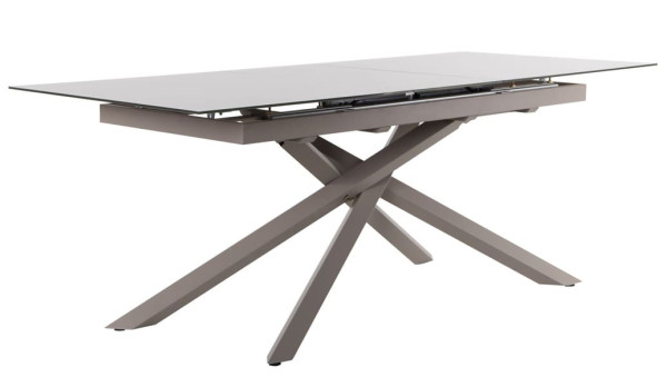 Розкладний обідній стіл AMF Gerald beige/glass Quartz beige-2