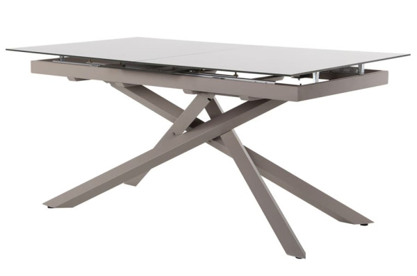 Розкладний обідній стіл AMF Gerald beige/glass Quartz beige-5