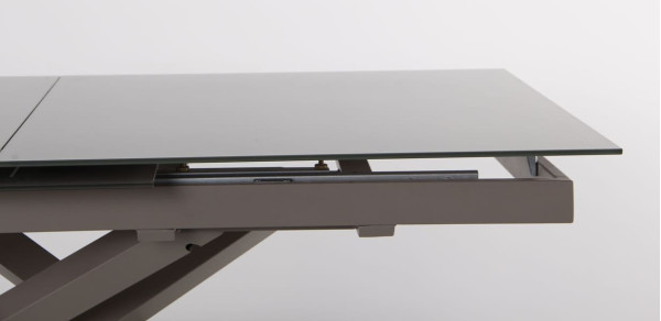 Розкладний обідній стіл AMF Gerald beige/glass Quartz beige-9