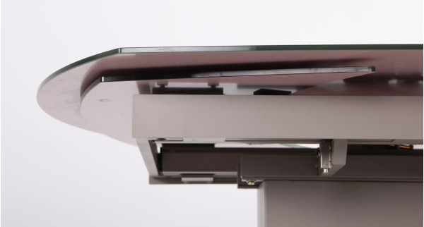 Розкладний обідній стіл AMF Joel beige/glass Quartz beige-11