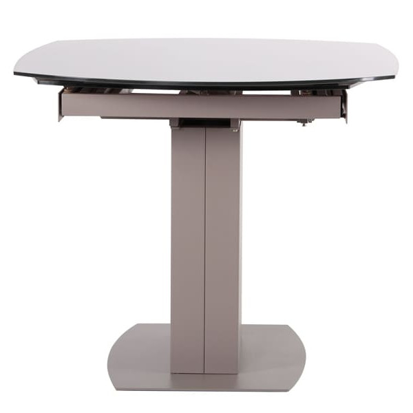 Розкладний обідній стіл AMF Joel beige/glass Quartz beige-3