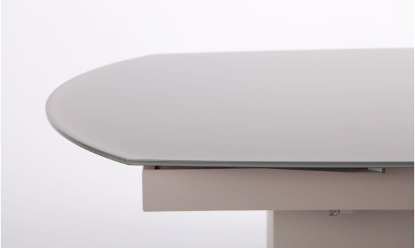Розкладний обідній стіл AMF Joel beige/glass Quartz beige-5
