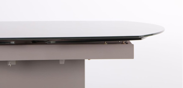 Розкладний обідній стіл AMF Joel beige/glass Quartz beige-6