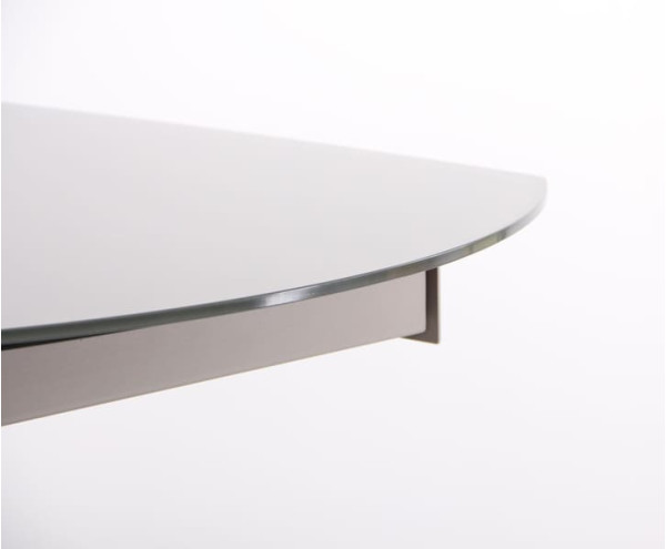 Розкладний обідній стіл AMF Joel beige/glass Quartz beige-8