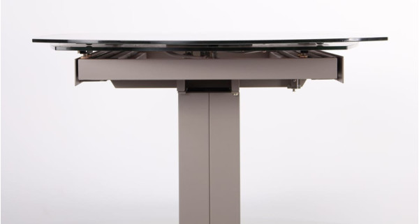 Розкладний обідній стіл AMF Joel beige/glass Quartz beige-9