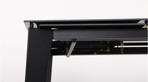 Розкладний обідній стіл AMF Jonathan black/stone Granite nero-13