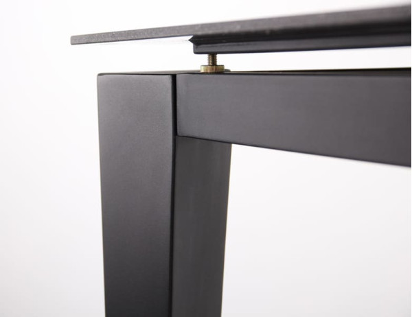 Розкладний обідній стіл AMF Jonathan black/stone Granite nero-15