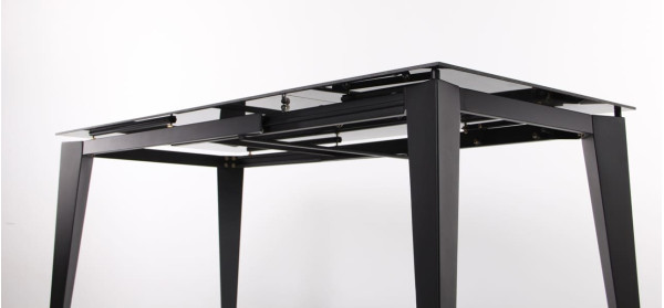 Розкладний обідній стіл AMF Jonathan black/stone Granite nero-17