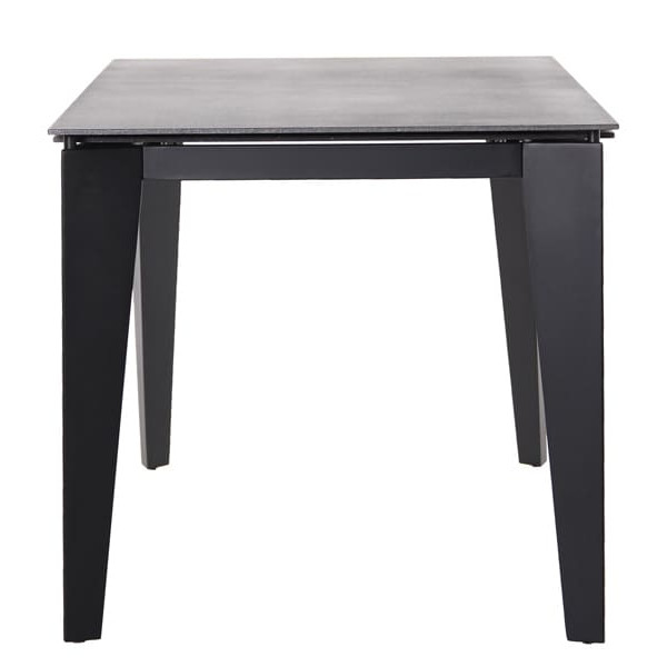 Розкладний обідній стіл AMF Jonathan black/stone Granite nero-3