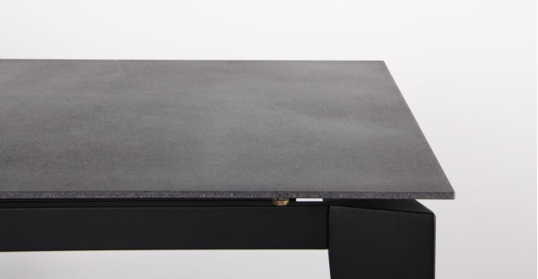 Розкладний обідній стіл AMF Jonathan black/stone Granite nero-7
