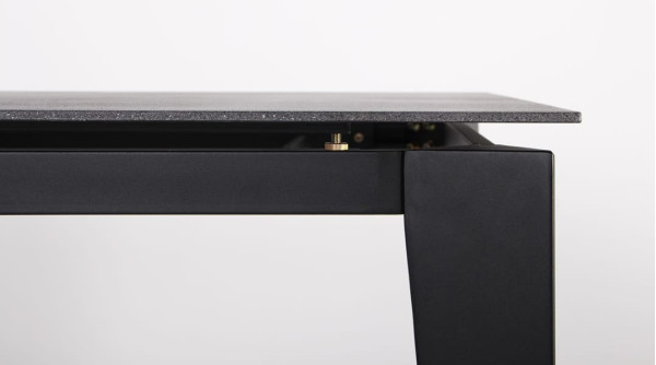 Розкладний обідній стіл AMF Jonathan black/stone Granite nero-9