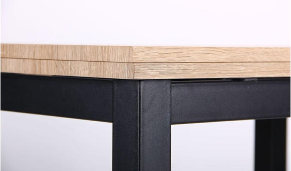 Розкладний обідній стіл AMF Кадіс Чорний Дуб Сонома-10