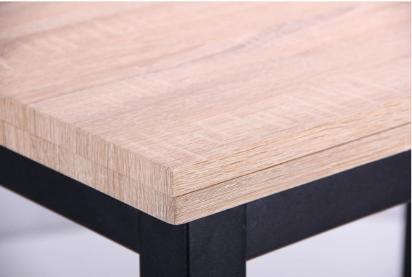 Розкладний обідній стіл AMF Кадіс Чорний Дуб Сонома-8