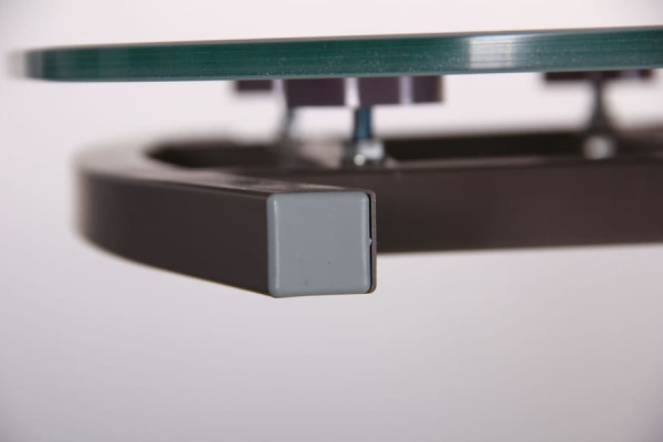 Розкладний обідній стіл AMF Кассандра Сірий/Скло платина-11