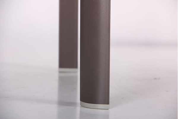 Розкладний обідній стіл AMF Кассандра Сірий/Скло платина-15