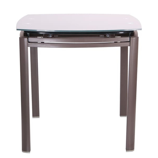 Розкладний обідній стіл AMF Кассандра Сірий/Скло платина-2