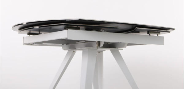 Розкладний обідній стіл AMF Krystle white/сeramics Venato bianco-10