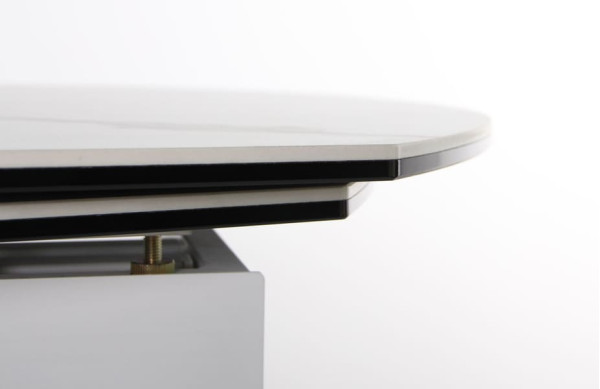 Розкладний обідній стіл AMF Krystle white/сeramics Venato bianco-11