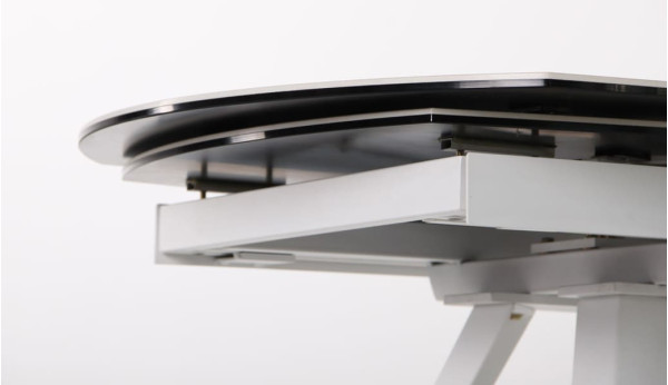 Розкладний обідній стіл AMF Krystle white/сeramics Venato bianco-12