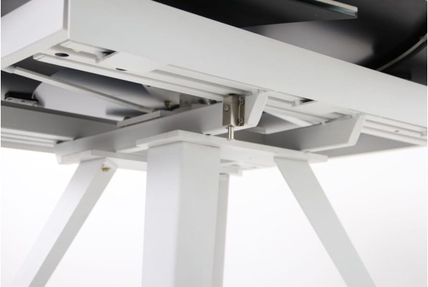 Розкладний обідній стіл AMF Krystle white/сeramics Venato bianco-15