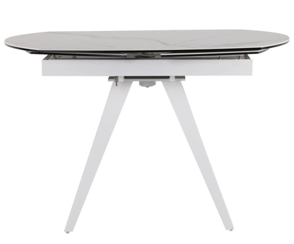 Розкладний обідній стіл AMF Krystle white/сeramics Venato bianco-2