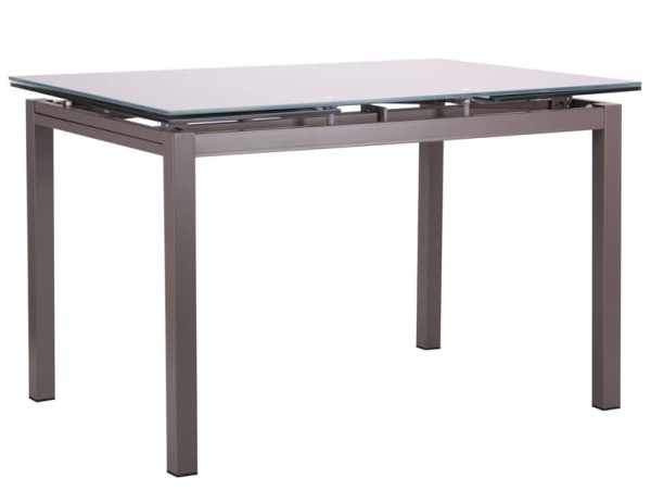 Раскладной обеденный стол AMF Мишель Серый/Стекло платина-0