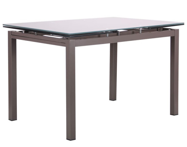 Раскладной обеденный стол AMF Мишель Серый/Стекло платина-1