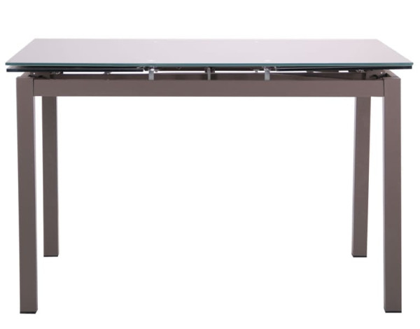 Раскладной обеденный стол AMF Мишель Серый/Стекло платина-2