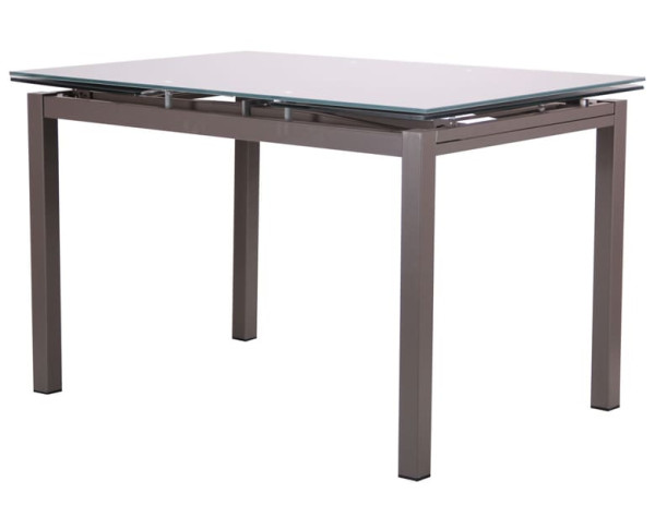 Раскладной обеденный стол AMF Мишель Серый/Стекло платина-4