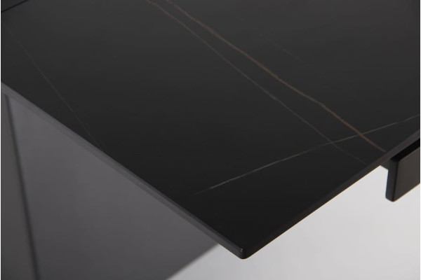 Розкладний обідній стіл AMF Oscar basalt/сeramics Emperadoro gold-13