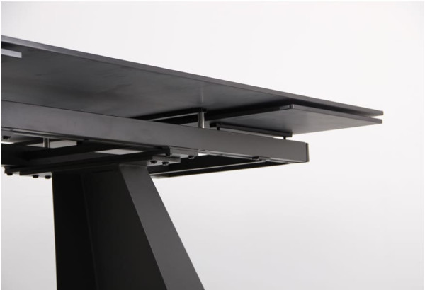 Розкладний обідній стіл AMF Oscar basalt/сeramics Emperadoro gold-15